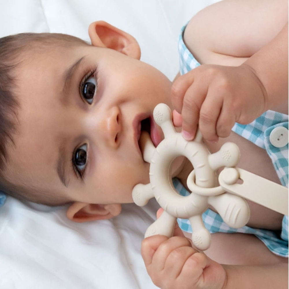 Kiokids Μασητικό Σιλικόνης Εκρού 10cm. (4155) - Image 3