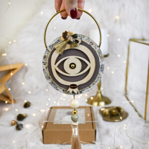 Χριστουγεννιάτικο Γούρι Ρόδι (Μάτι) – Καφέ