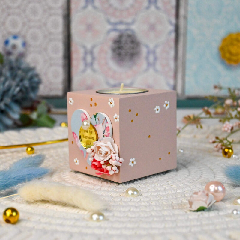 Κηροπήγιο Ξύλινο – Για τη Δασκάλα - Image 4