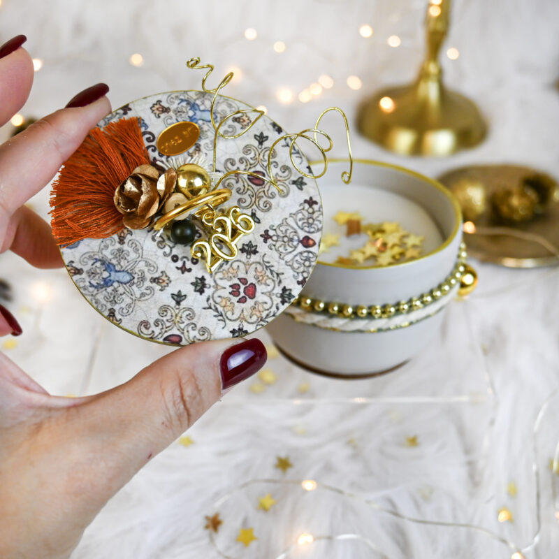 Κηροπήγιο Κεραμικό Με Καπάκι – Εκρού - Image 3