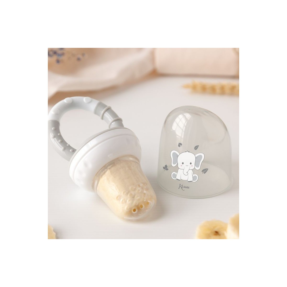 Τροφοδότης Φαγητού Σιλικόνης Little Elephant 6m+ - Image 2