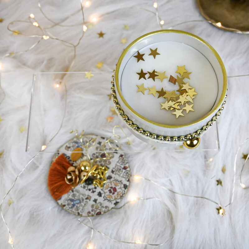 Κηροπήγιο Κεραμικό Με Καπάκι – Εκρού