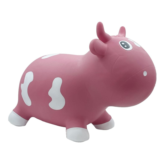 KidZZfarm Bella the cow Junior Χοροπηδηχτή Φουσκωτή Αγελάδα Hop Hop 40x20x30cm Σάπιο μήλο KMC150511 - Image 4