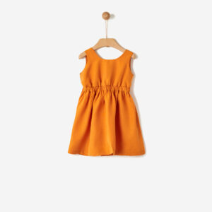YELL-OH! Φόρεμα από Tencel & Λινό Apricot 41080340054