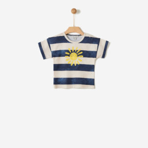 YELL-OH! Μπλούζα Ριγέ με τύπωμα "Blue & Sand" 41081106017