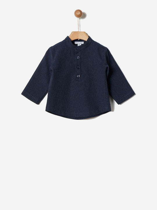 Yell Oh! Toynik Φανέλα Denim Παιδική Χειμερινή Μπλούζα Μακρυμάνικη Navy Μπλε 41181124001