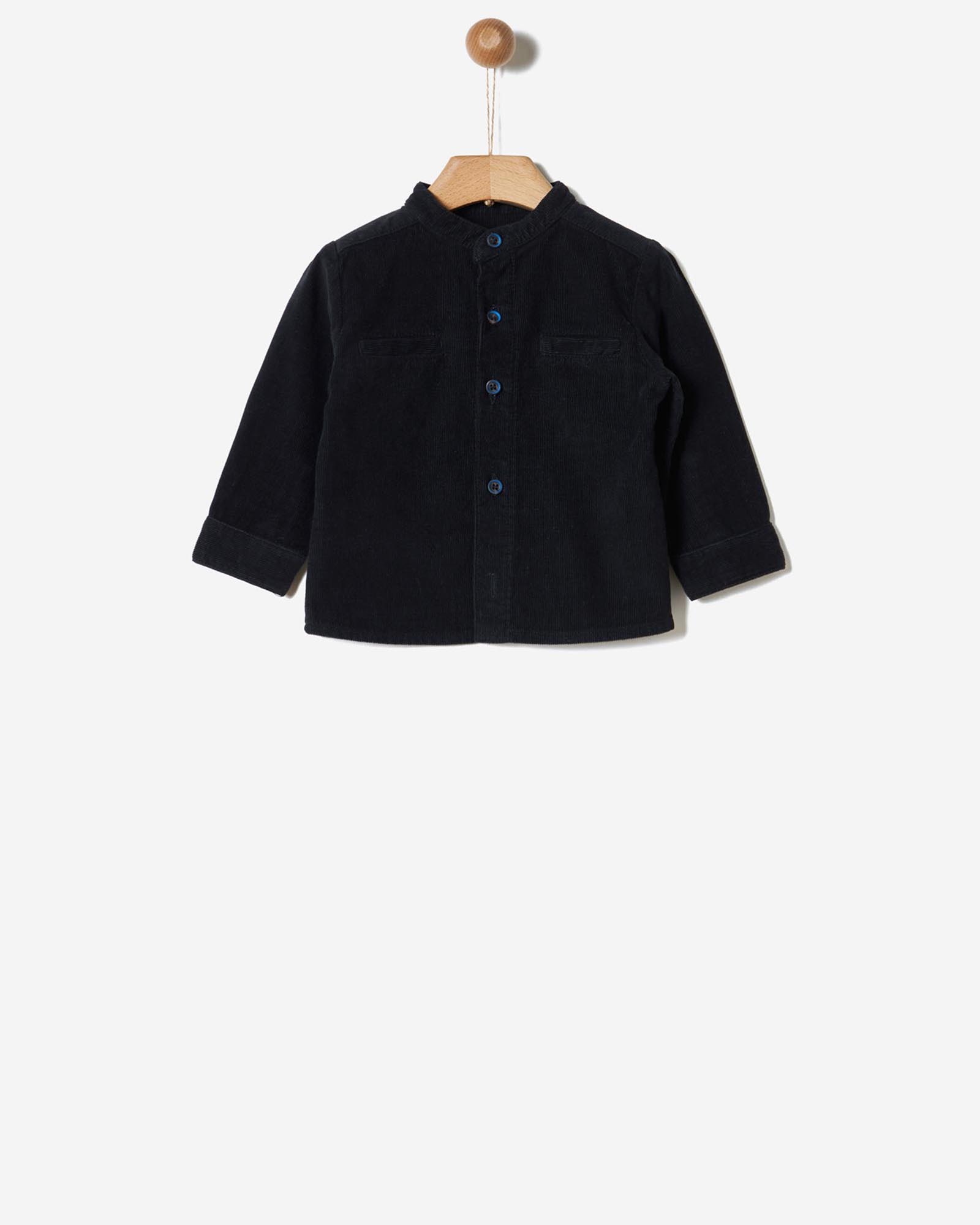 Yell Oh! Παιδικό Πουκάμισο Μαύρο Κοτλέ 41181213002