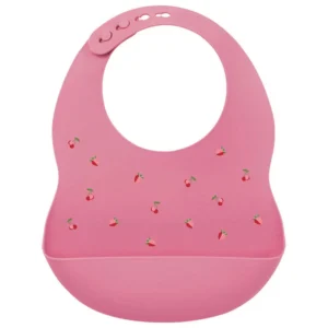 Σαλιάρα N876407 21x3x27,5cm Σιλικόνης Pink Nattou