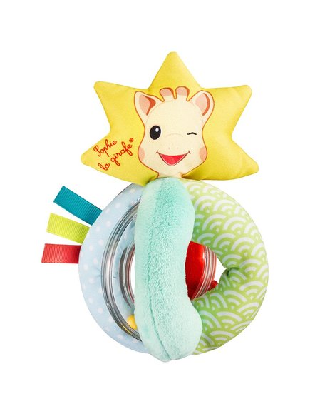 Βρεφική κουδουνίστρα με χάντρες Sophie η Καμηλοπάρδαλη