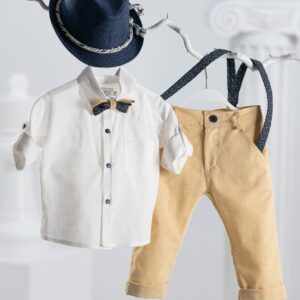  Βαπτιστικό Σετ Ρούχα Vinteli 5113 Με μπλε Αξεσουάρ