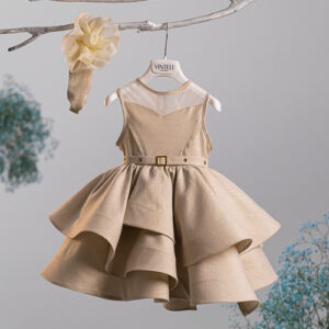 Βαπτιστικό Φόρεμα Vinteli 6205 Μπεζ