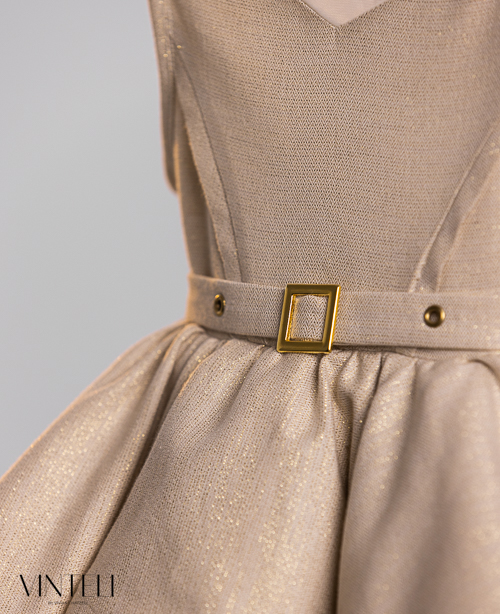 Βαπτιστικό Φόρεμα Vinteli 6205 Μπεζ - Image 3