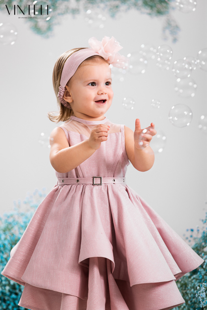 Βαπτιστικό Φόρεμα Vinteli 6205 Ροζ