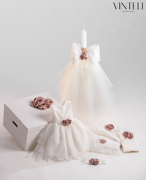 Σετ βάπτισης κορίτσι 6206 - Image 4