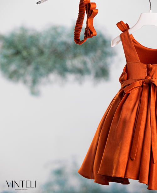 Βαπτιστικό Φόρεμα Vinteli 6218 Πορτοκαλί - Image 5