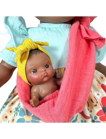 Nines D'Onil: Addis με φλοράλ φόρεμα και μωρό σε μάρσιπο - 45 εκ. - Image 2