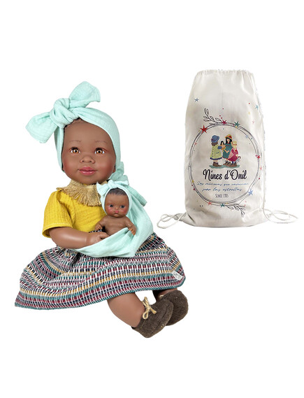 Nines D'Onil: Maria με μωρό και μάρσιπο γαλάζιο - 45 εκ. - Image 7