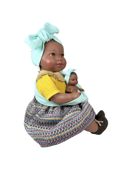 Nines D'Onil: Maria με μωρό και μάρσιπο γαλάζιο - 45 εκ. - Image 5