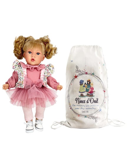 Nines D'Onil: Susette Χειροποίητη Κούκλα με κοτσιδάκια - 45 εκ. - Image 2