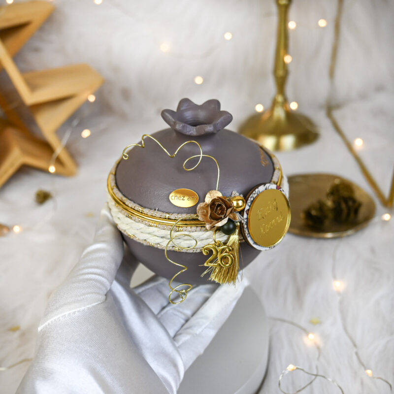 Κεραμικό Ρόδι – Καφέ - Image 5