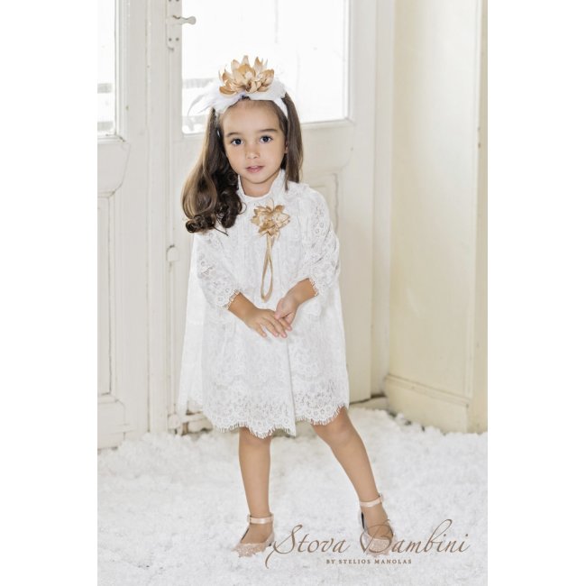 Stova Bambini Boho Φόρεμα Βάπτισης AW20/21 G6 - Image 3