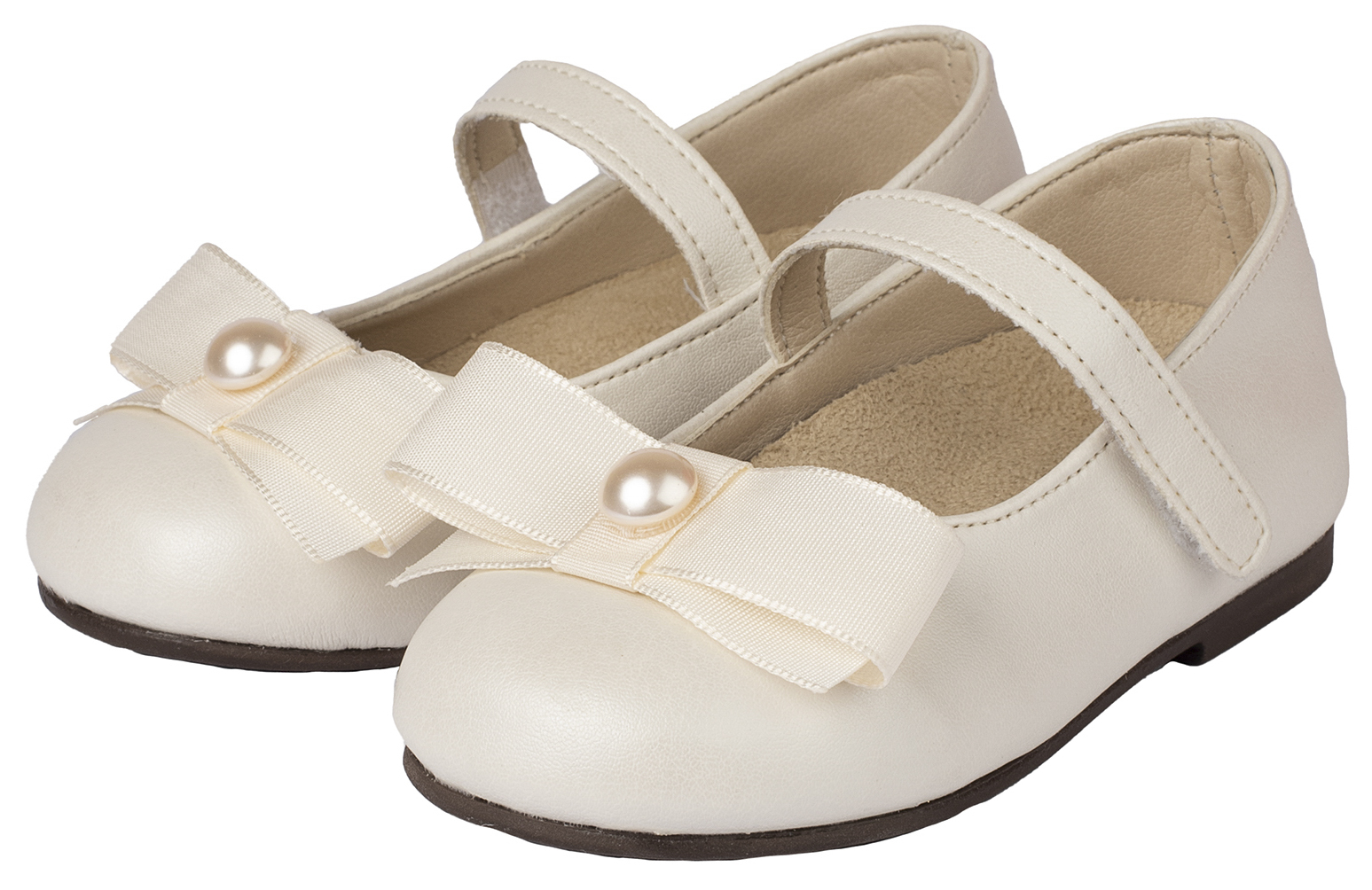 Γοβάκι Μονή Μπαρέτα με Φιόγκο BS3500 Εκρού - Image 3