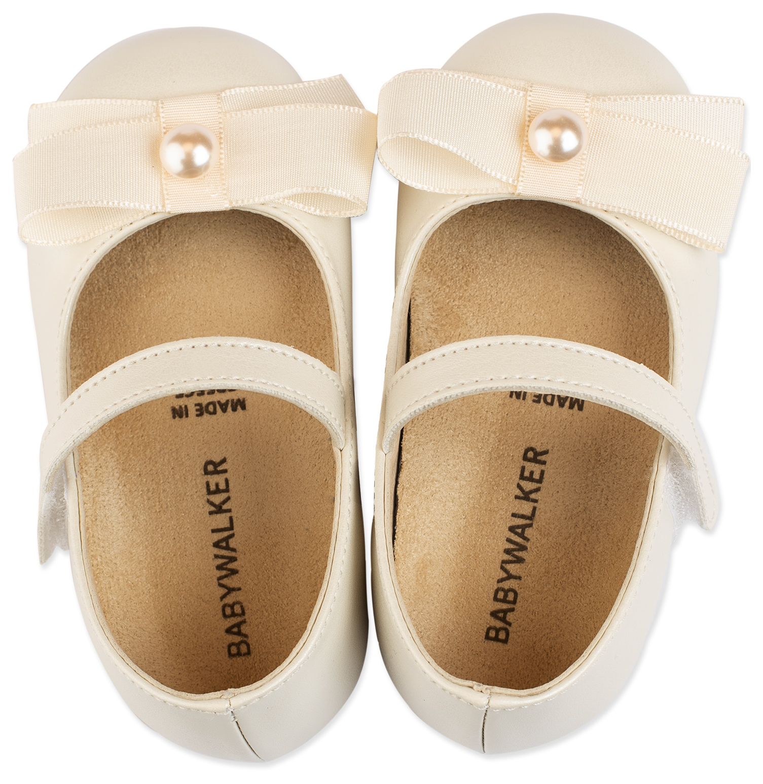 Γοβάκι Μονή Μπαρέτα με Φιόγκο BS3500 Εκρού - Image 2