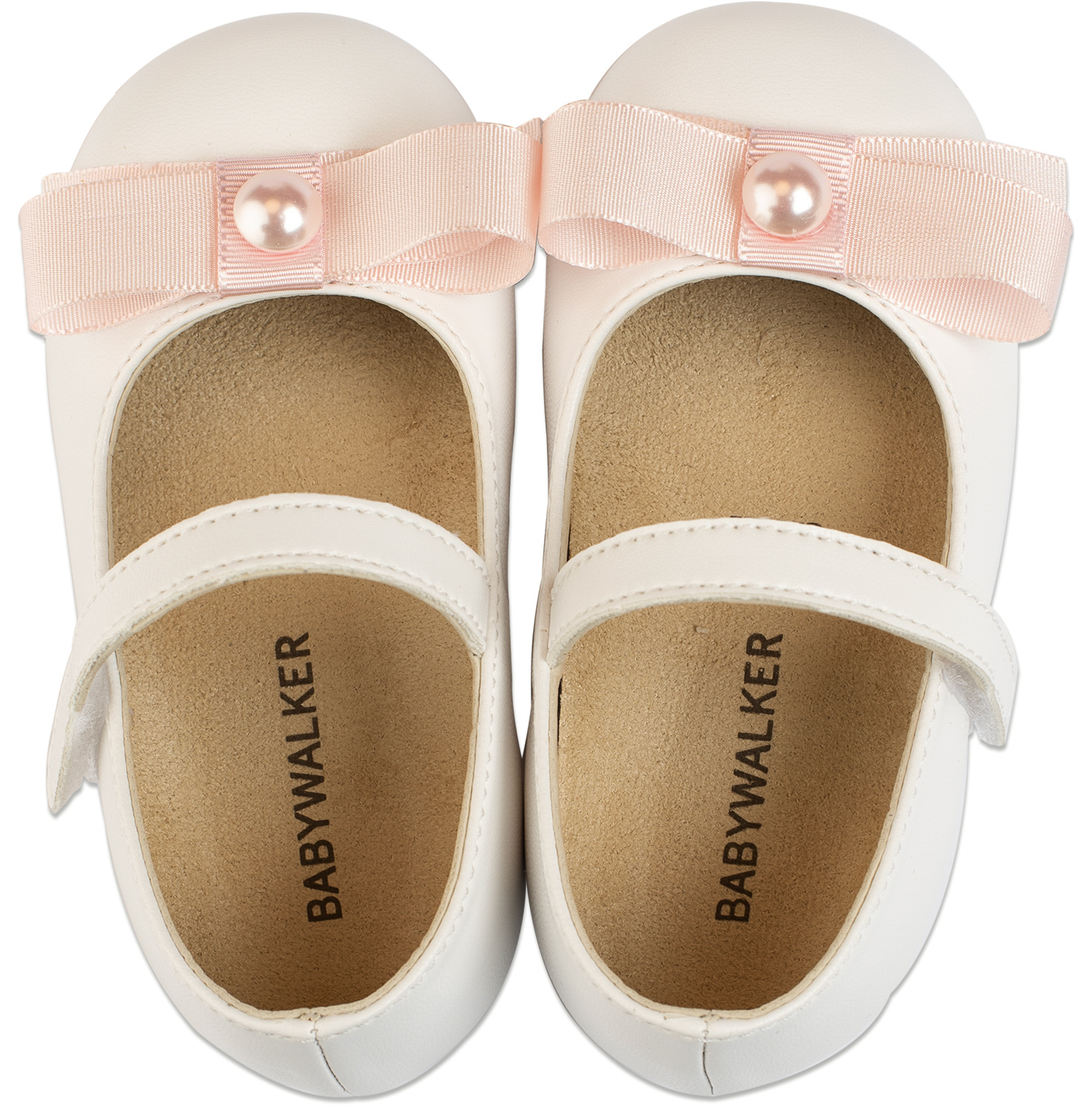 Γοβάκι Μονή Μπαρέτα με Φιόγκο BS3500 Λευκό-Ροζ - Image 3