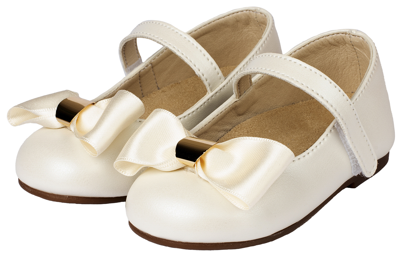 Γοβάκι Μονή Μπαρέτα με Φιόγκο BS3537 Εκρού - Image 2