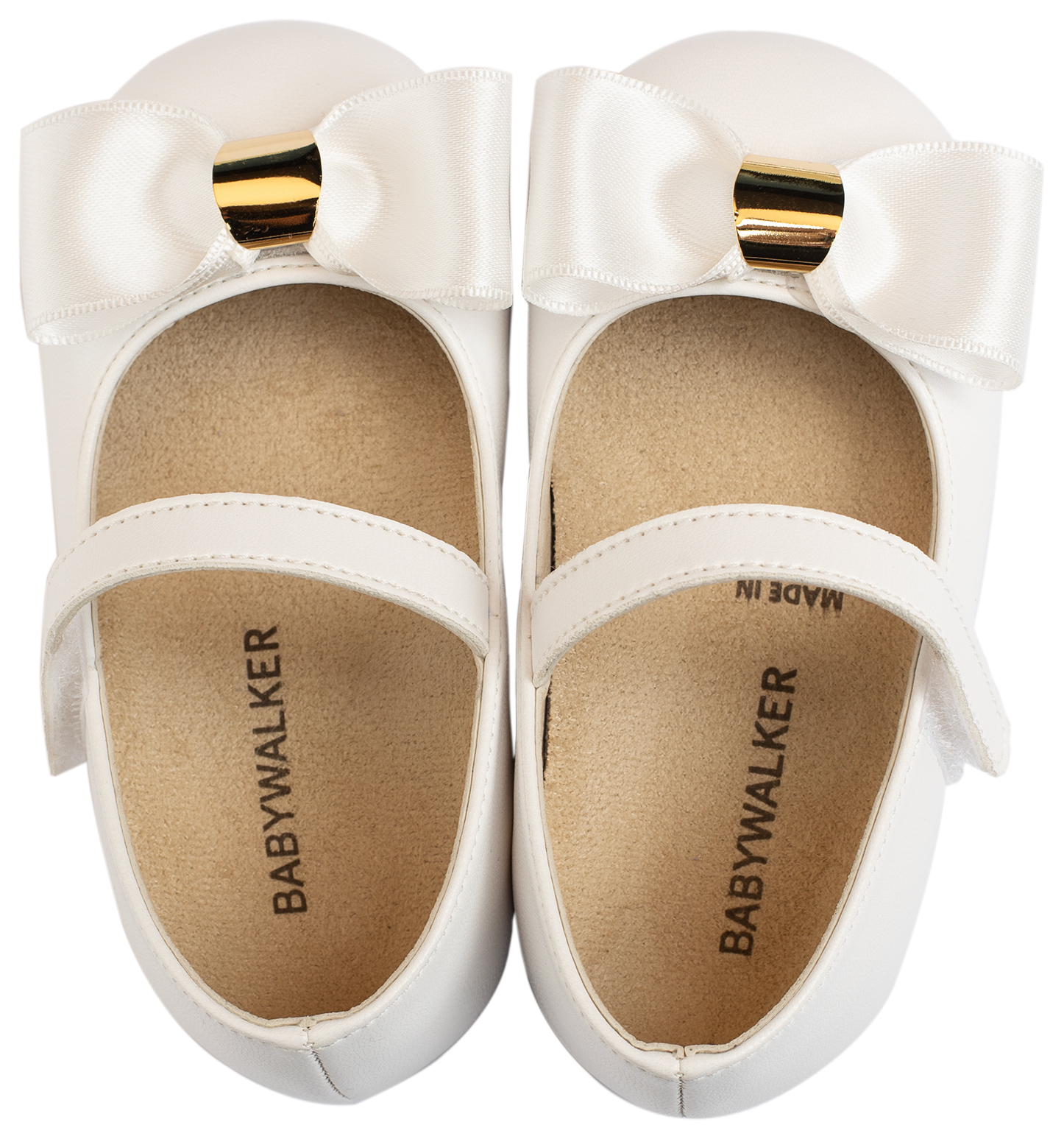 Γοβάκι Μονή Μπαρέτα με Φιόγκο BS3537 Λευκό - Image 3