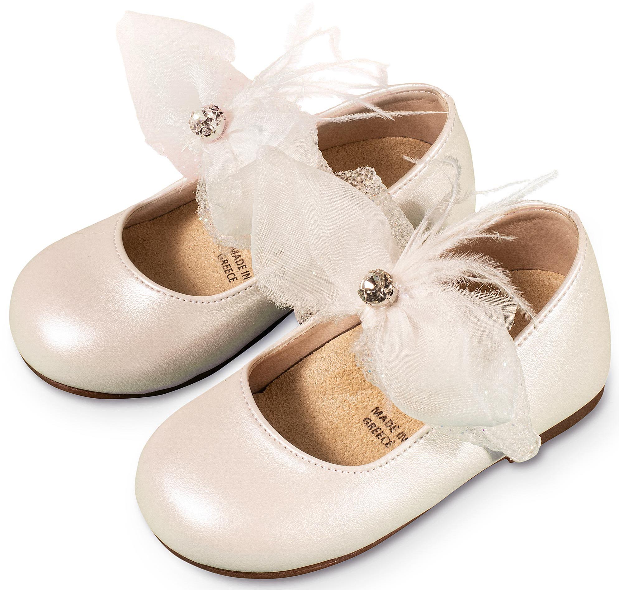 Γοβάκι Μονή Μπαρέτα με Φιόγκο BS3562 Εκρού - Image 3