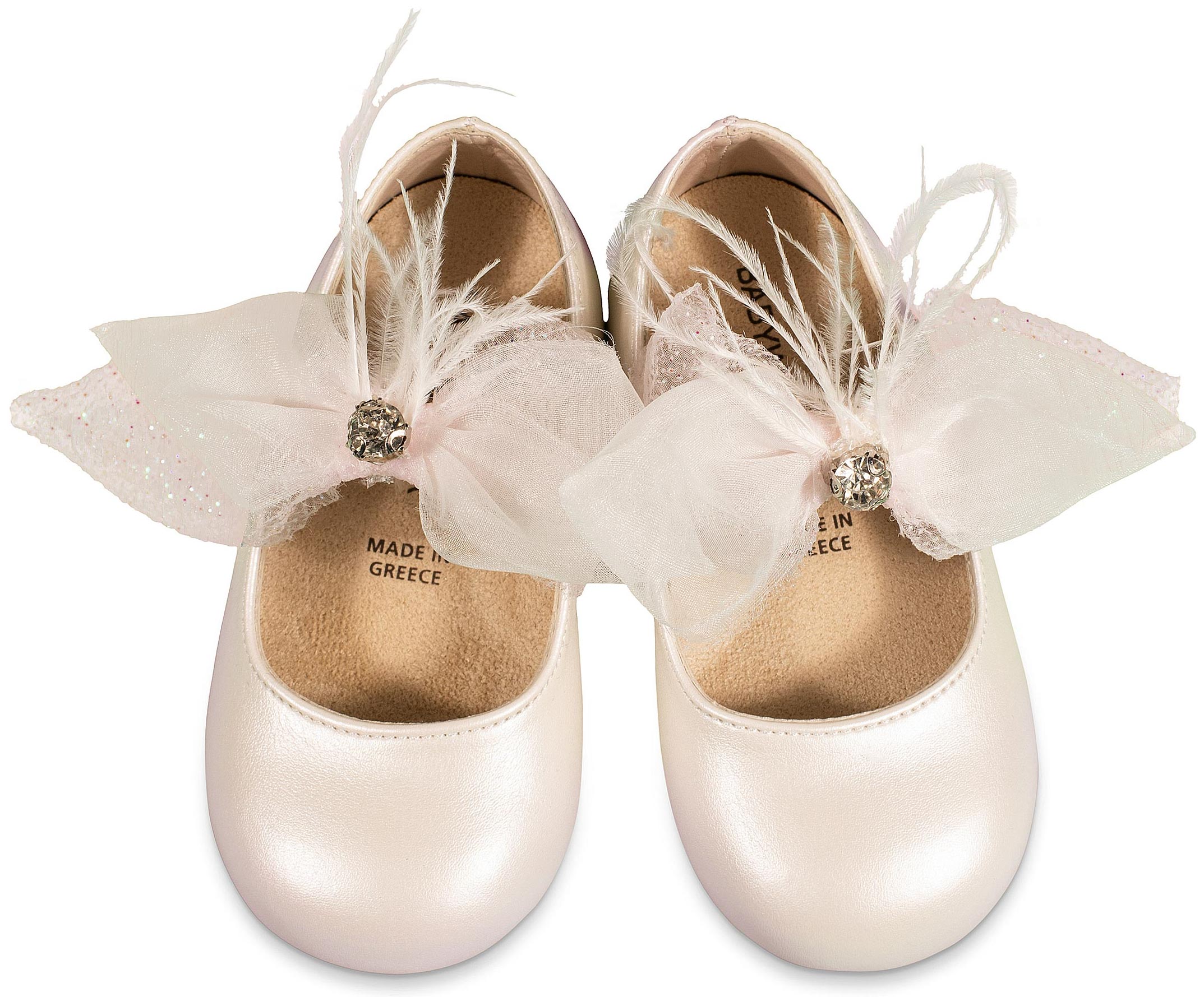 Γοβάκι Μονή Μπαρέτα με Φιόγκο BS3562 Εκρού - Image 2