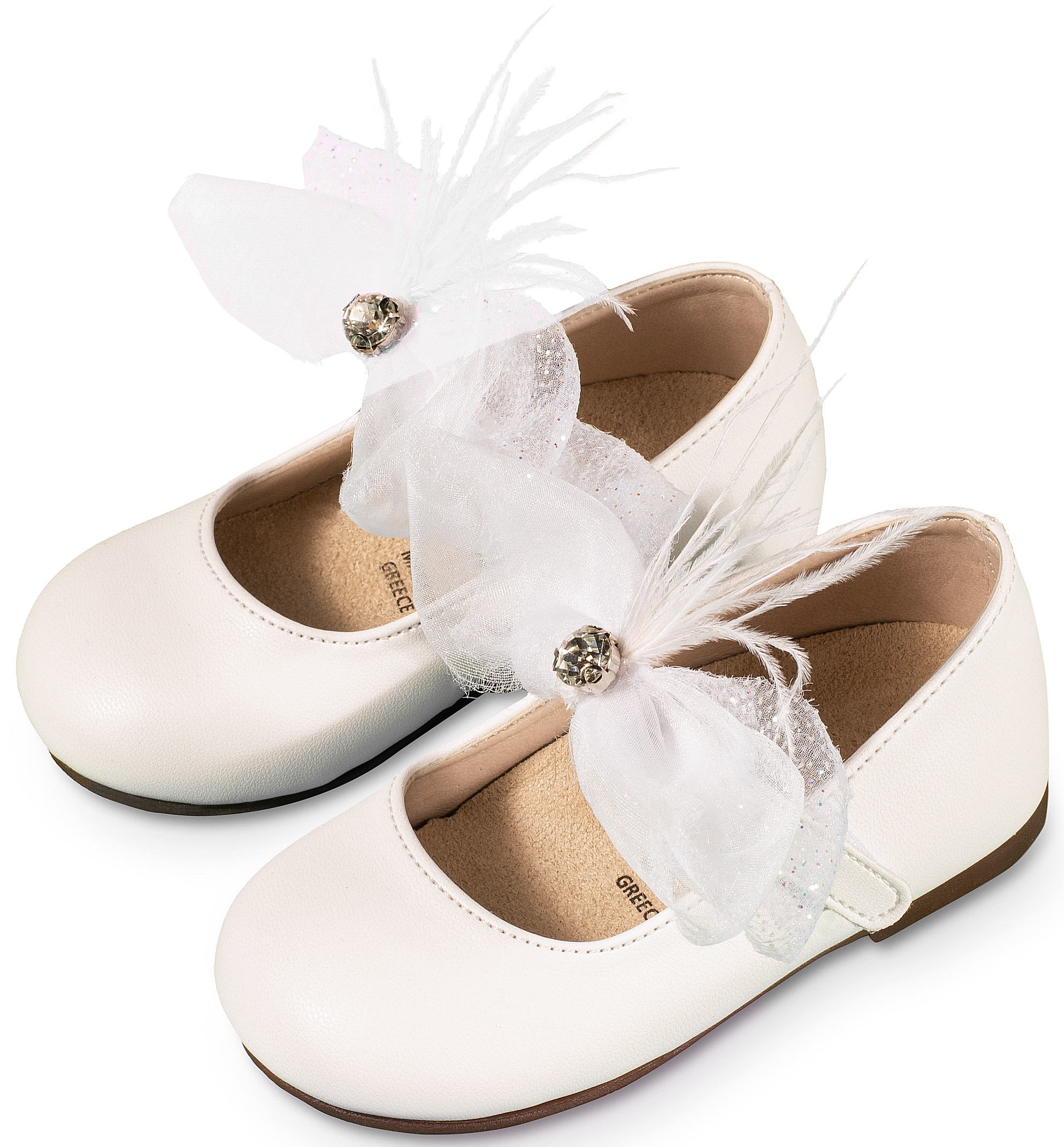 Γοβάκι Μονή Μπαρέτα με Φιόγκο BS3562 Λευκό - Image 2