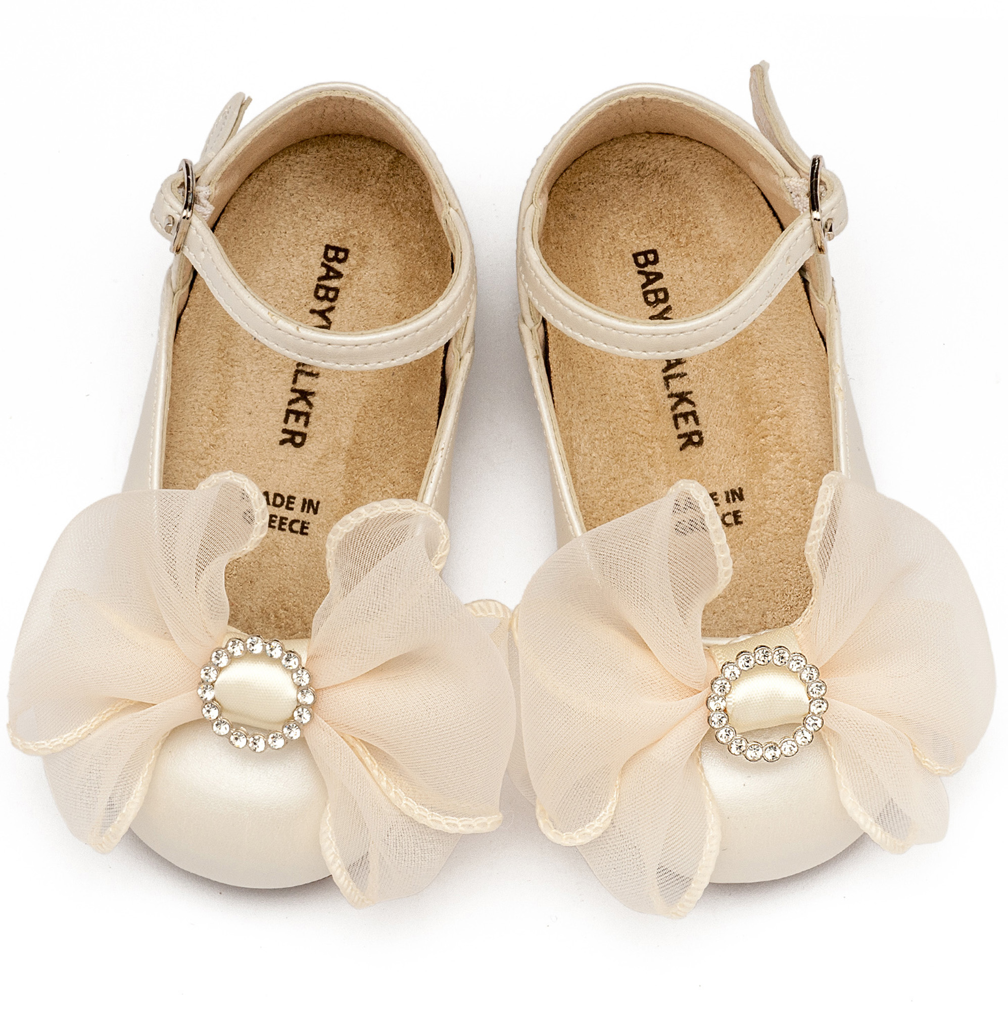 Γαλλικό Γοβάκι με Φιόγκο BS3590 Εκρού - Image 3