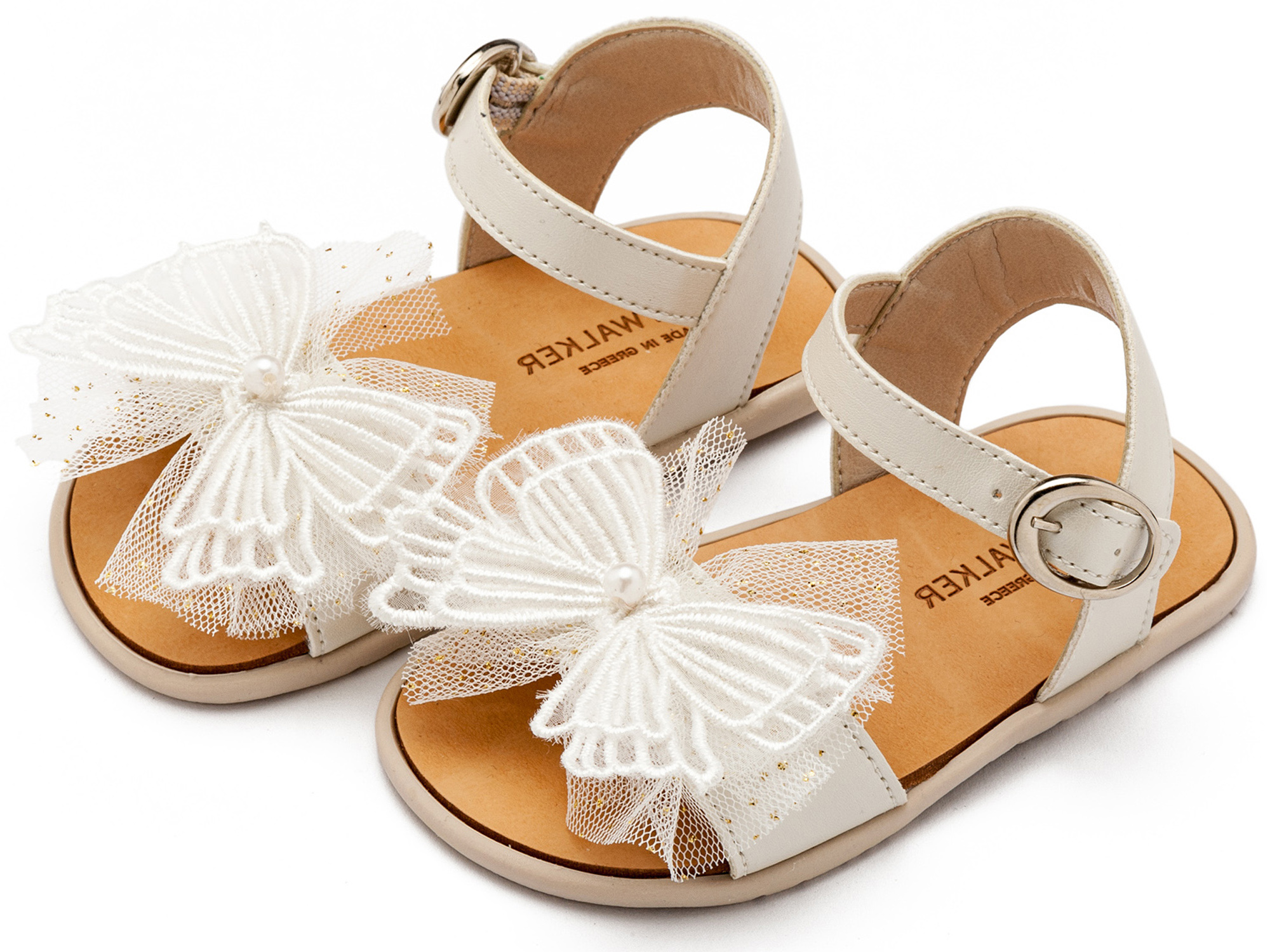 Πέδιλο με Διακοσμητικό Πεταλούδα BS3591 Εκρού - Image 3