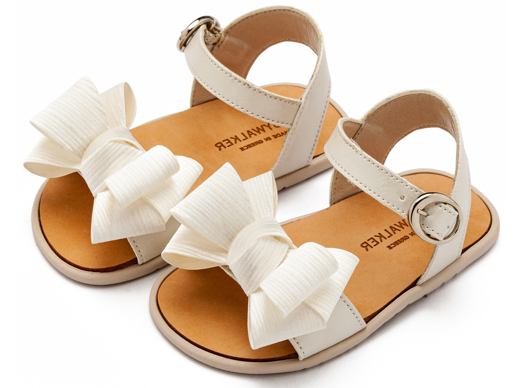 Πέδιλο με Υφασμάτινο Φιόγκο BS3592 Εκρού - Image 2