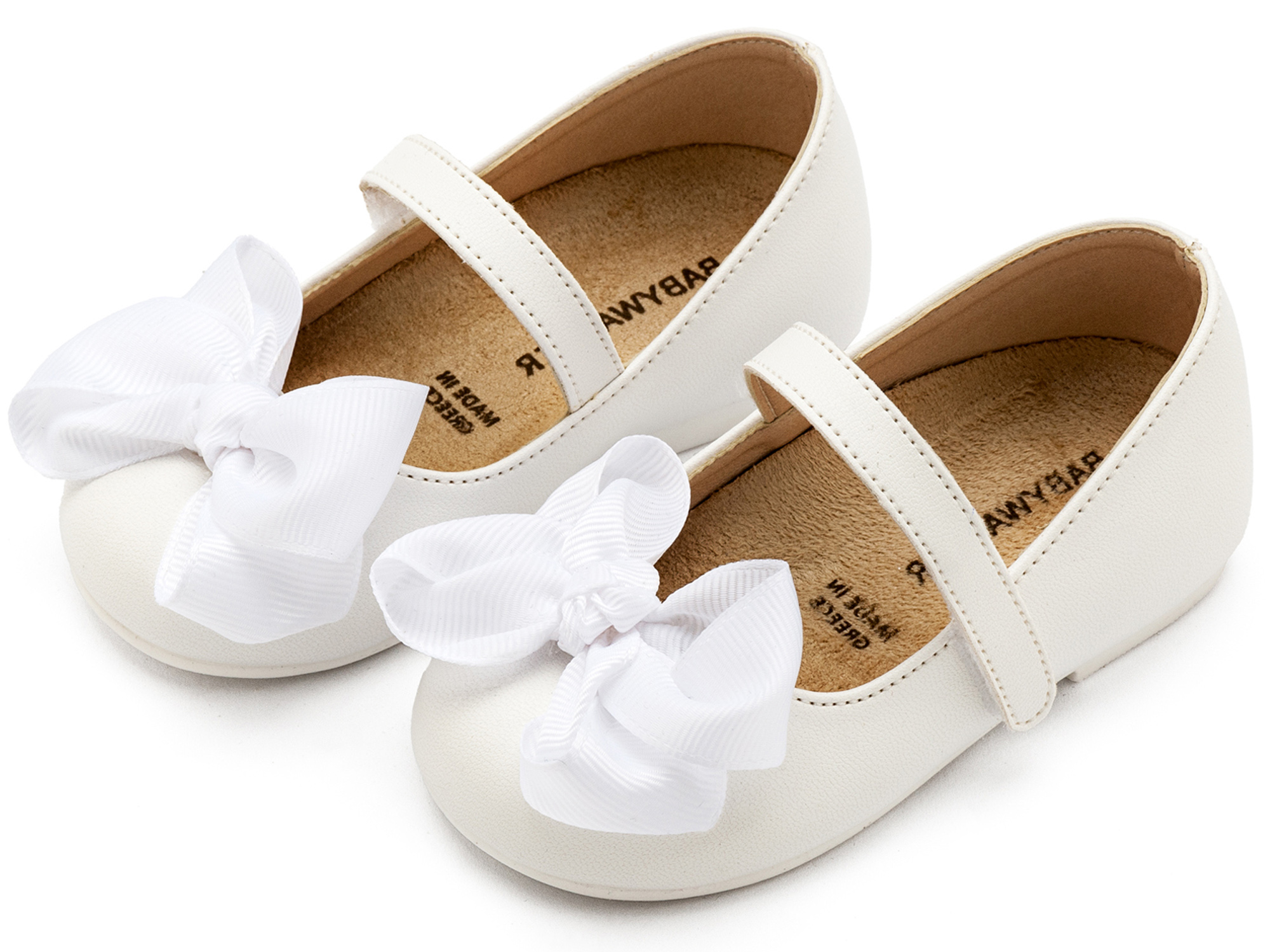 Γοβάκι με Gros Grain Φιόγκο BS3595 Λευκό - Image 2