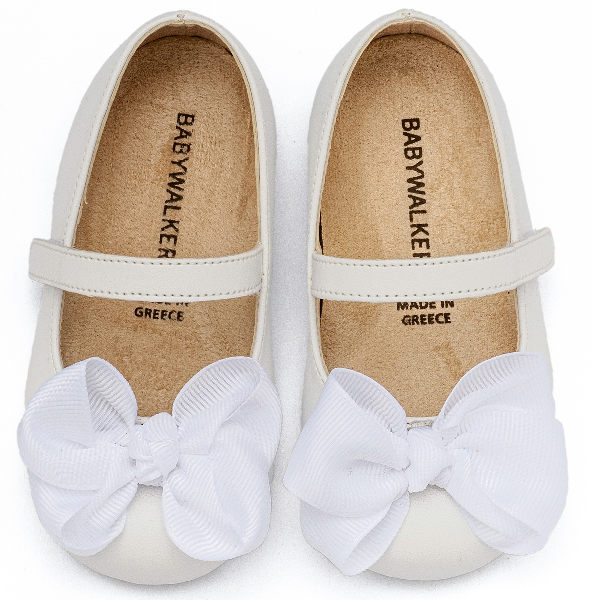 Γοβάκι με Gros Grain Φιόγκο BS3595 Λευκό - Image 3