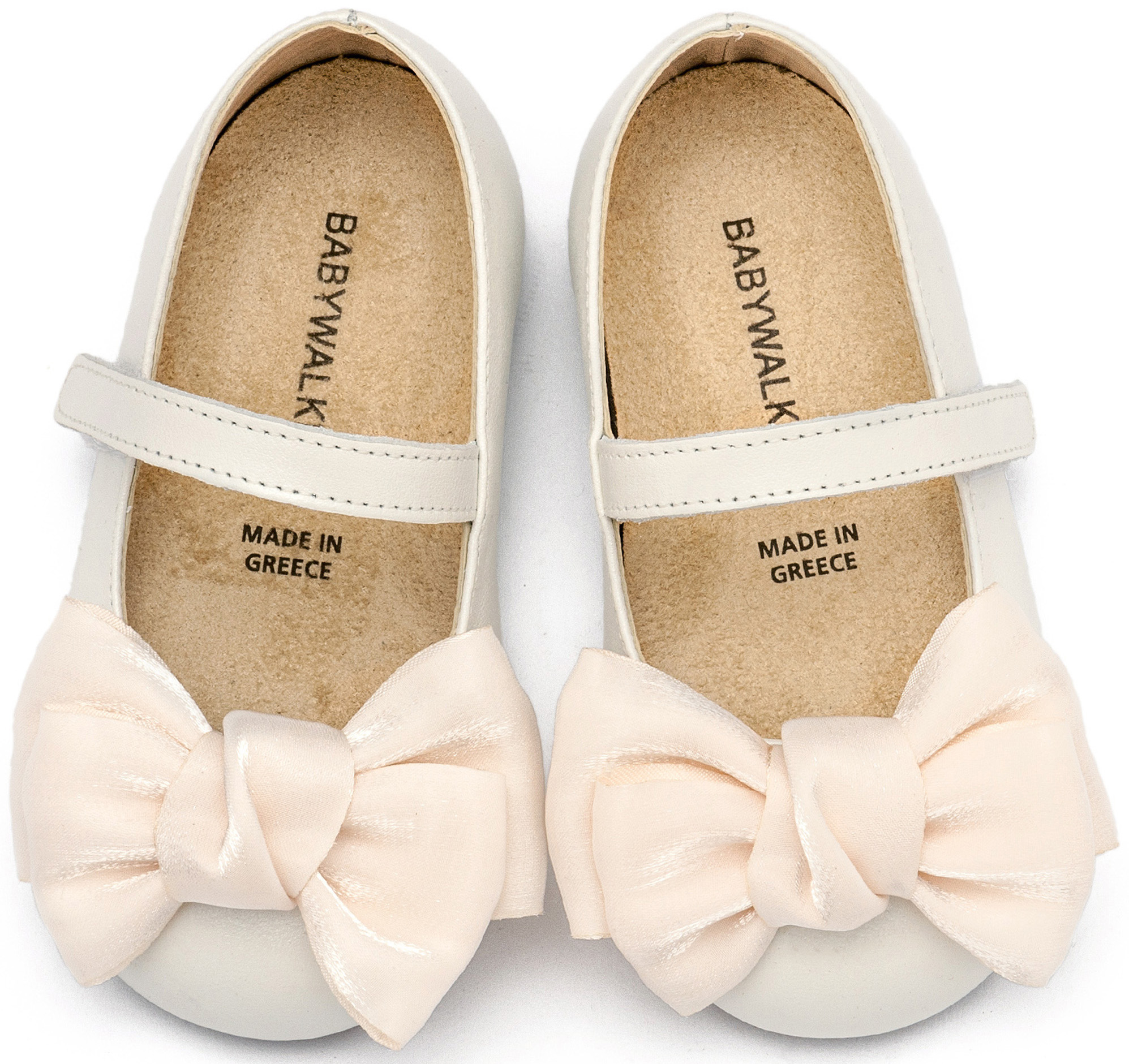 Γοβάκι Μονή Μπαρέτα Χρατς με Φιόγκο Οργάντζας BW4857-IVORY - Image 2