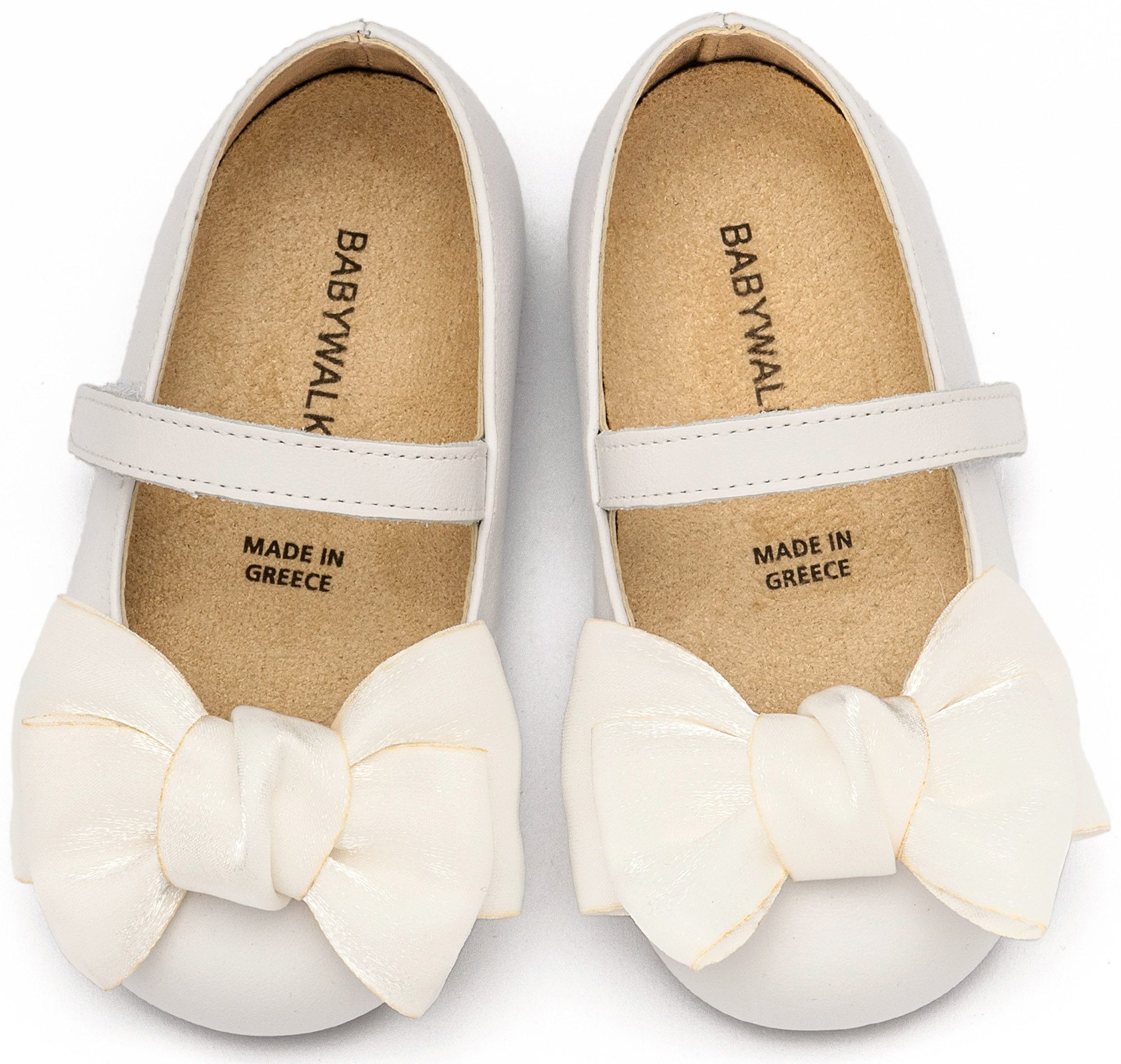 Γοβάκι Μονή Μπαρέτα Χρατς με Φιόγκο Οργάντζας BW4857-WHITE - Image 2