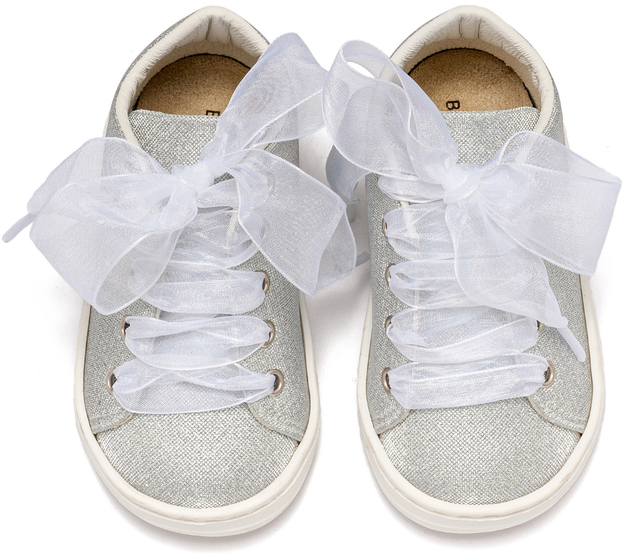 Sneaker από Ύφασμα και Δέσιμο Κορδέλα BW4864 Ασημί - Image 2