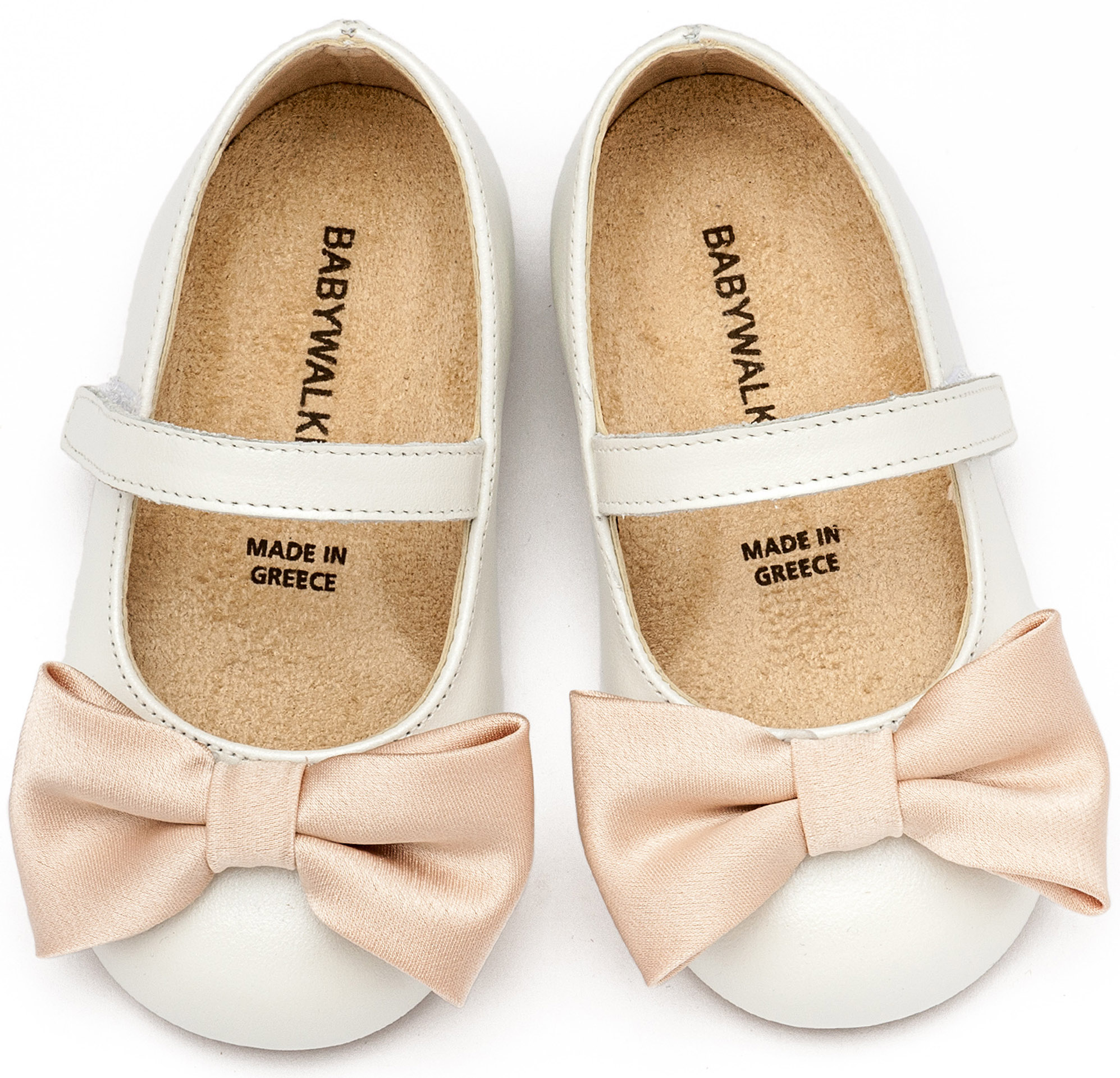 Γοβάκι Μονή Μπαρέτα Χρατς με Φιογκάκι BW4865 Εκρού - Image 2