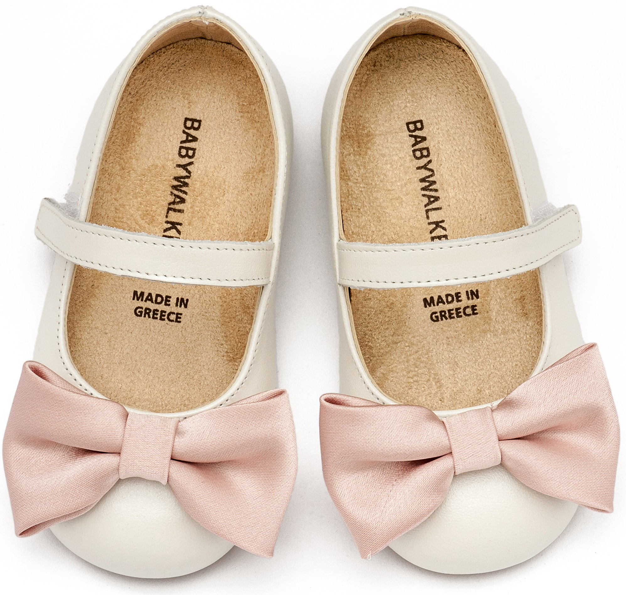 Γοβάκι Μονή Μπαρέτα Χρατς με Φιογκάκι BW4865 Εκρού - Image 2