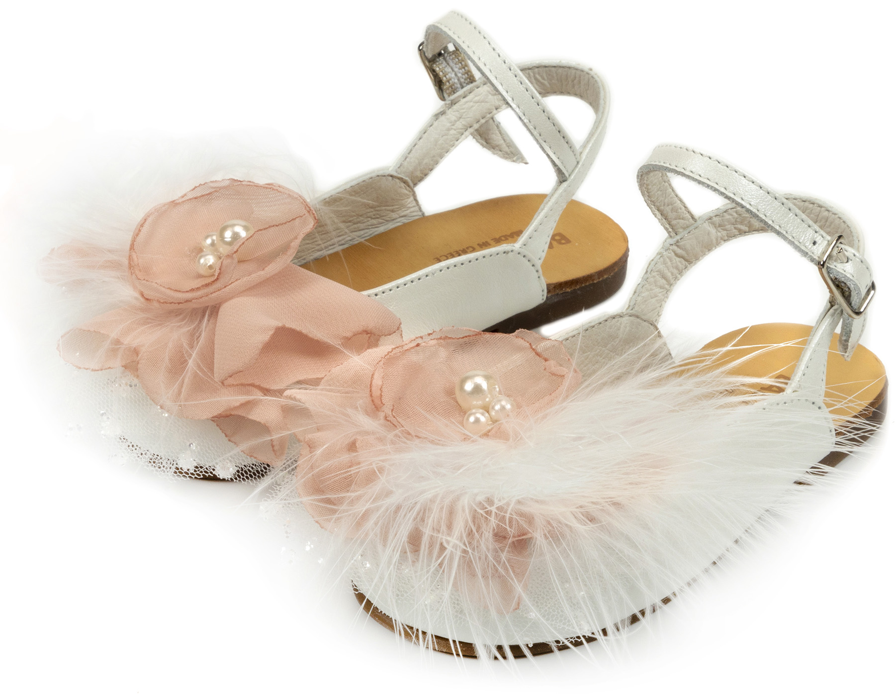 Δερμάτινο Σαμπό με Χειροποίητο Λουλούδι EXC5772 Ροζ - Image 3