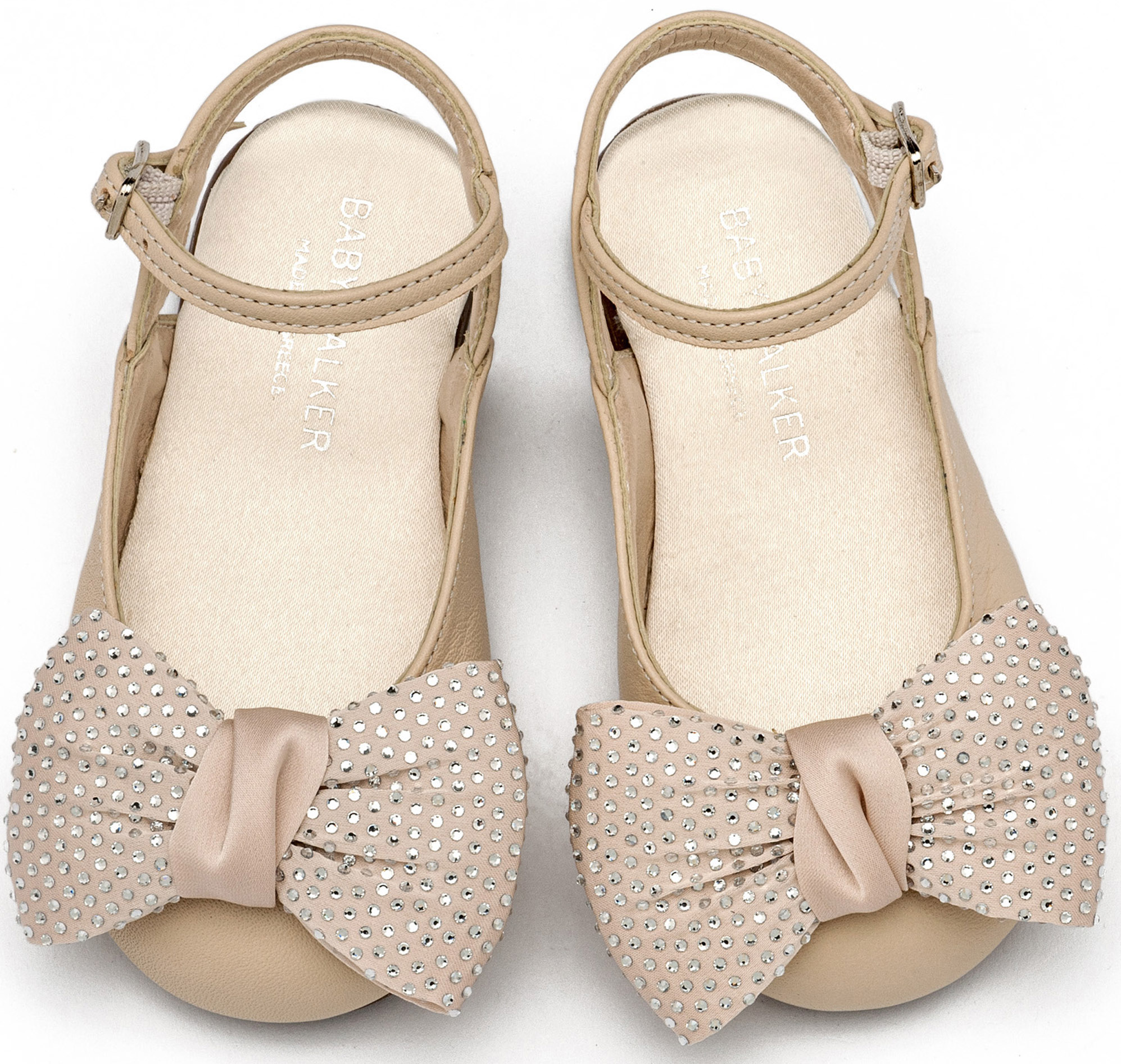 Γαλλικό Σαμπό με Μεγάλο Φιόγκο Στρας EXC5869 Εκρού - Image 2