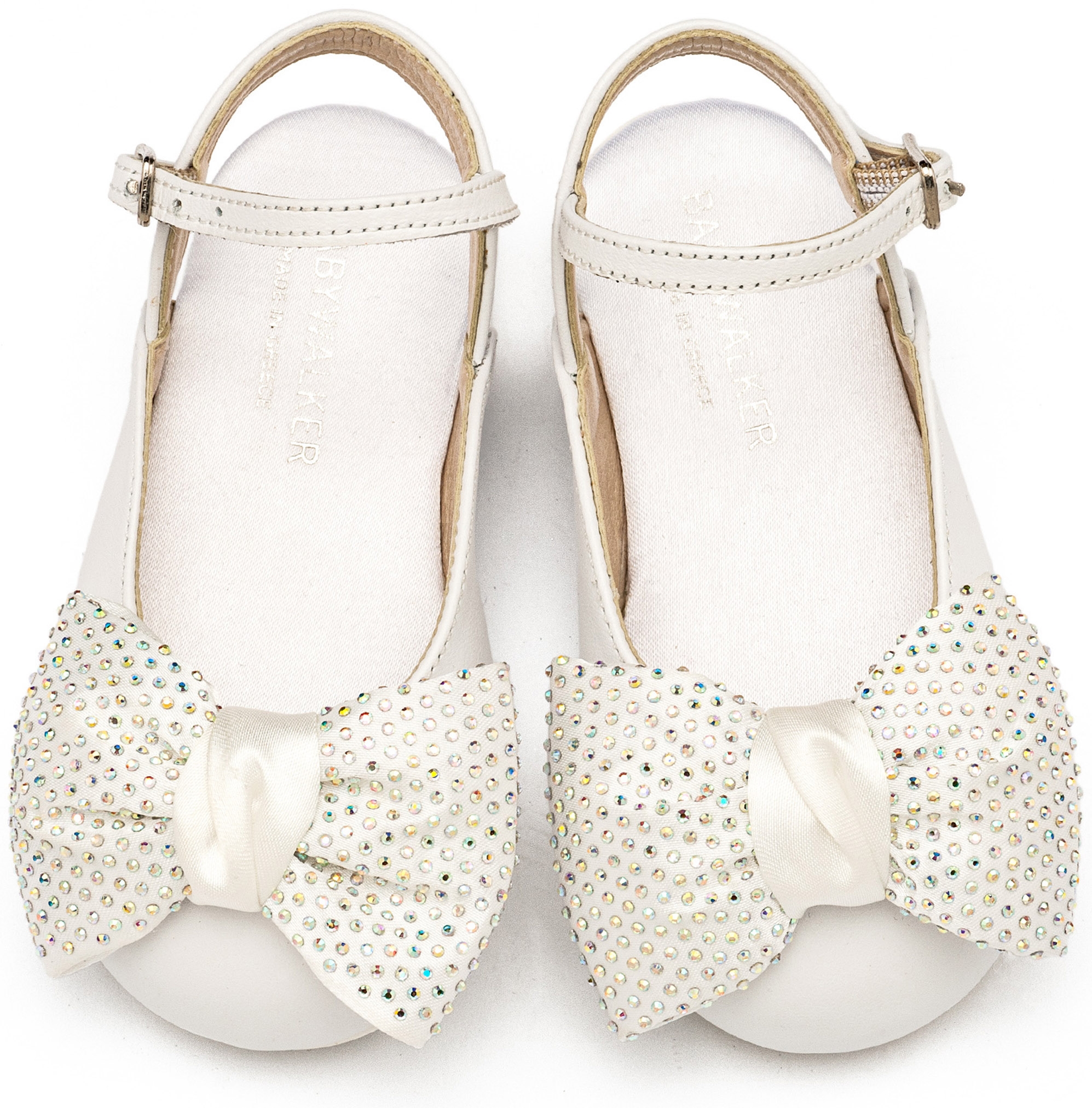 Γαλλικό Σαμπό με Μεγάλο Φιόγκο Στρας EXC5869 Λευκό - Image 2