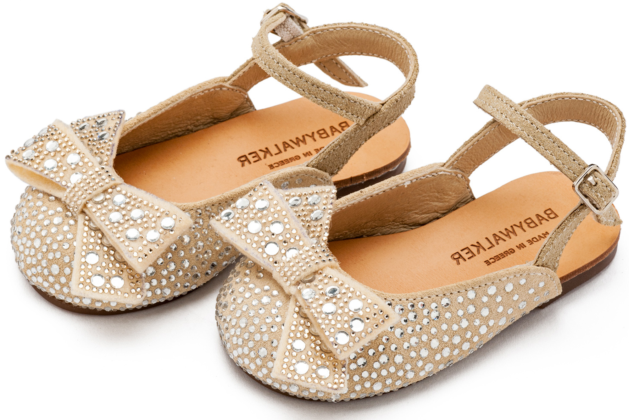 Σαμπό Διακοσμημένο Ολόγυρα με Στρας και Φιόγκο EXC5872-BEIGE - Image 3