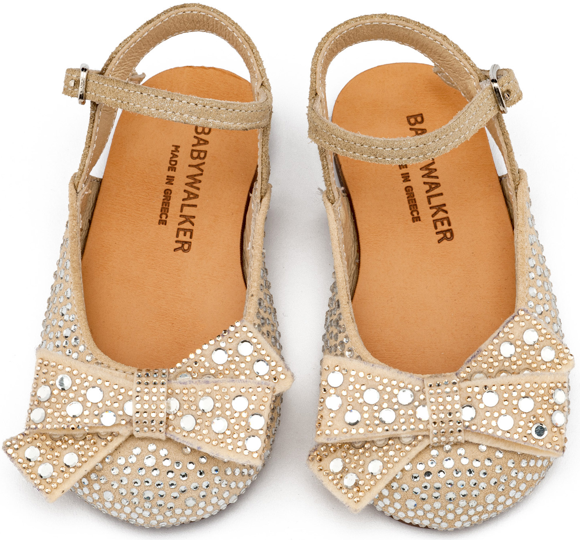 Σαμπό Διακοσμημένο Ολόγυρα με Στρας και Φιόγκο EXC5872-BEIGE - Image 2