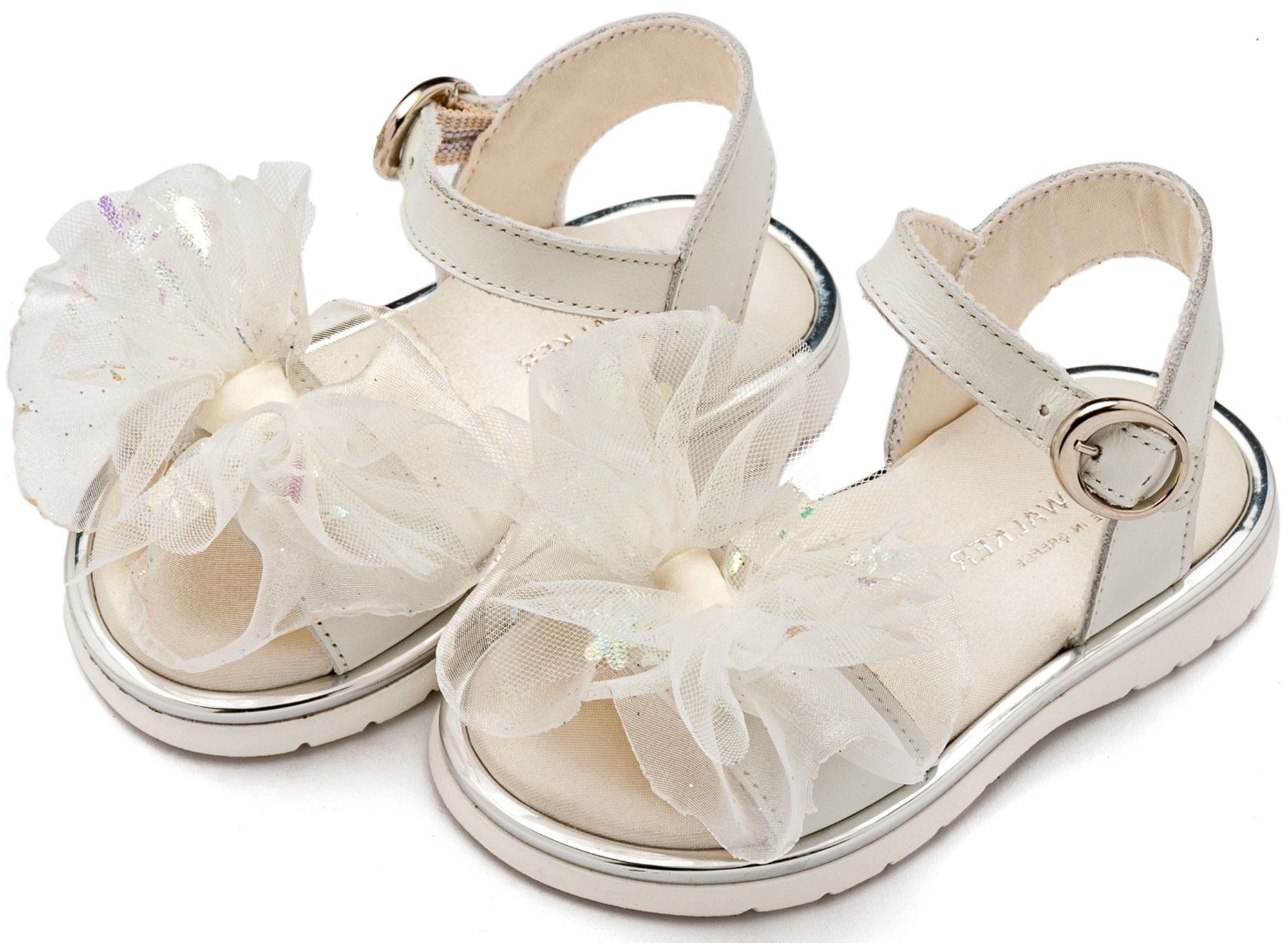 Πέδιλο με Χειροποίητο Υφασμάτινο Φιόγκο EXC5879 Εκρού - Image 3