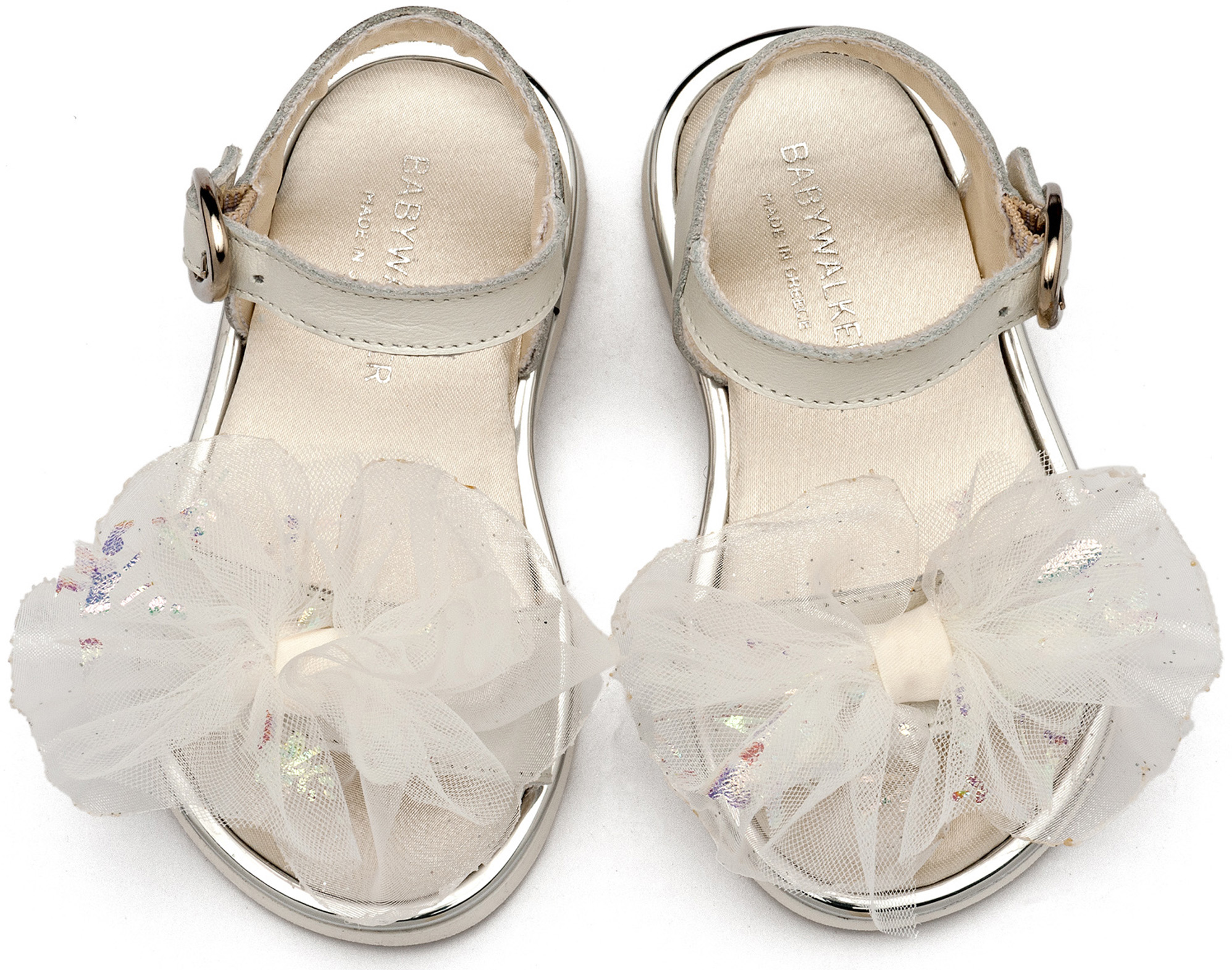 Πέδιλο με Χειροποίητο Υφασμάτινο Φιόγκο EXC5879 Εκρού - Image 2